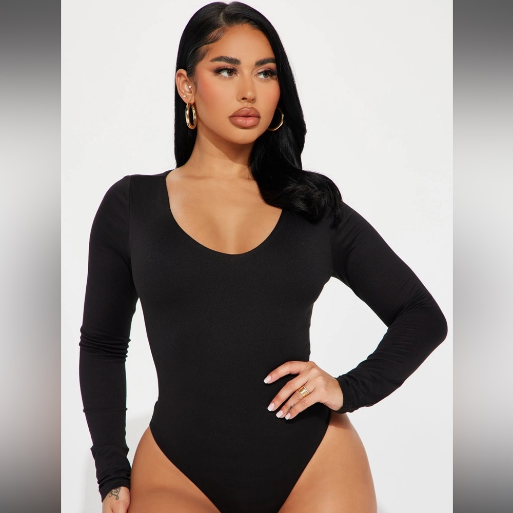Myra Double Lined Bodysuit - Black